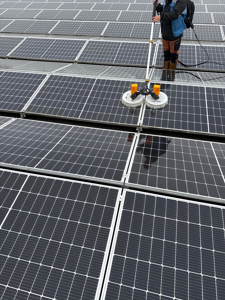 Afbeelding project 65.000 zonnepanelen reinigen bij Groendus 2
